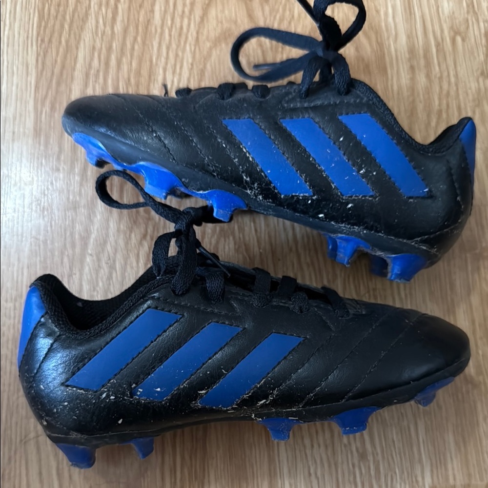 Adidas Kids Soccer Cleats - Black and Blue